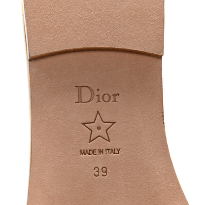 Christian Dior Canvas Lurex Embroidered Dway Flat Slide Sandals 39 Platinum 8 of 10