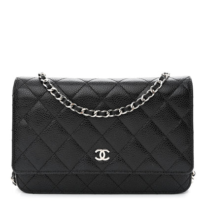 Chanel Caviar Quilted Wallet on Chain WOC Black 1 of 13