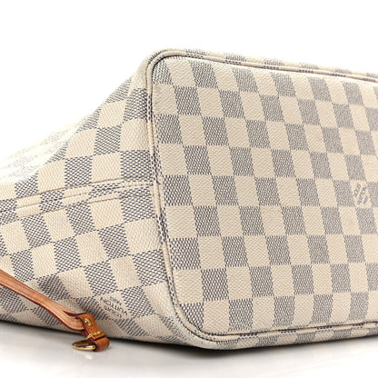 Louis Vuitton Damier Azur Neo Neverfull MM Rose Ballerine 9 of 11