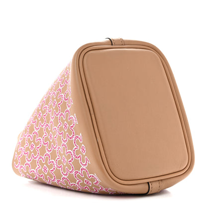Hermes Swift Micro Lucky Daisy Picotin Lock Chai Rose White 4 of 10
