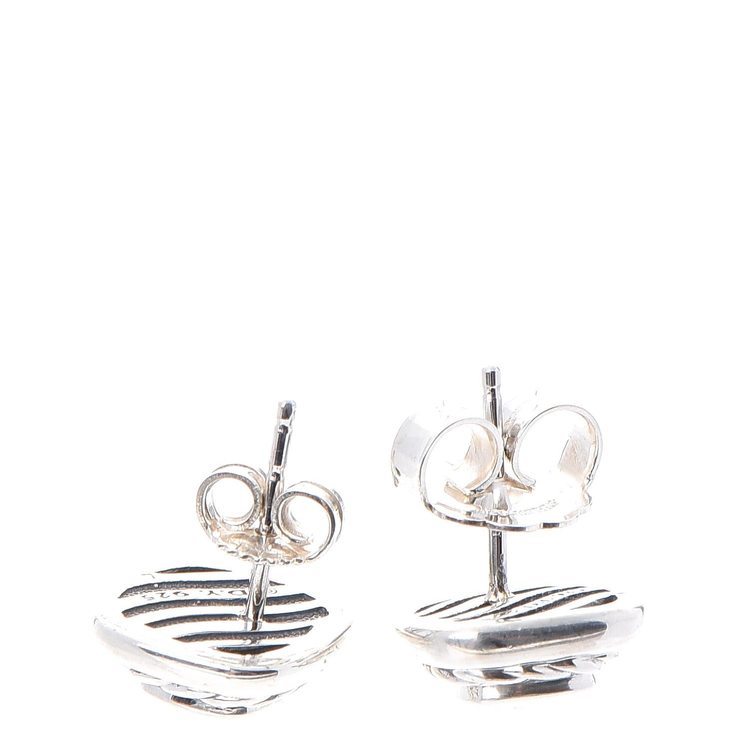 David Yurman Sterling Silver Blue Topaz 5mm Albion Earrings 3 of 4
