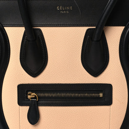 Celine Baby Grained Calfskin Nubuck Micro Tri-Color Luggage Corn Red 7 of 9
