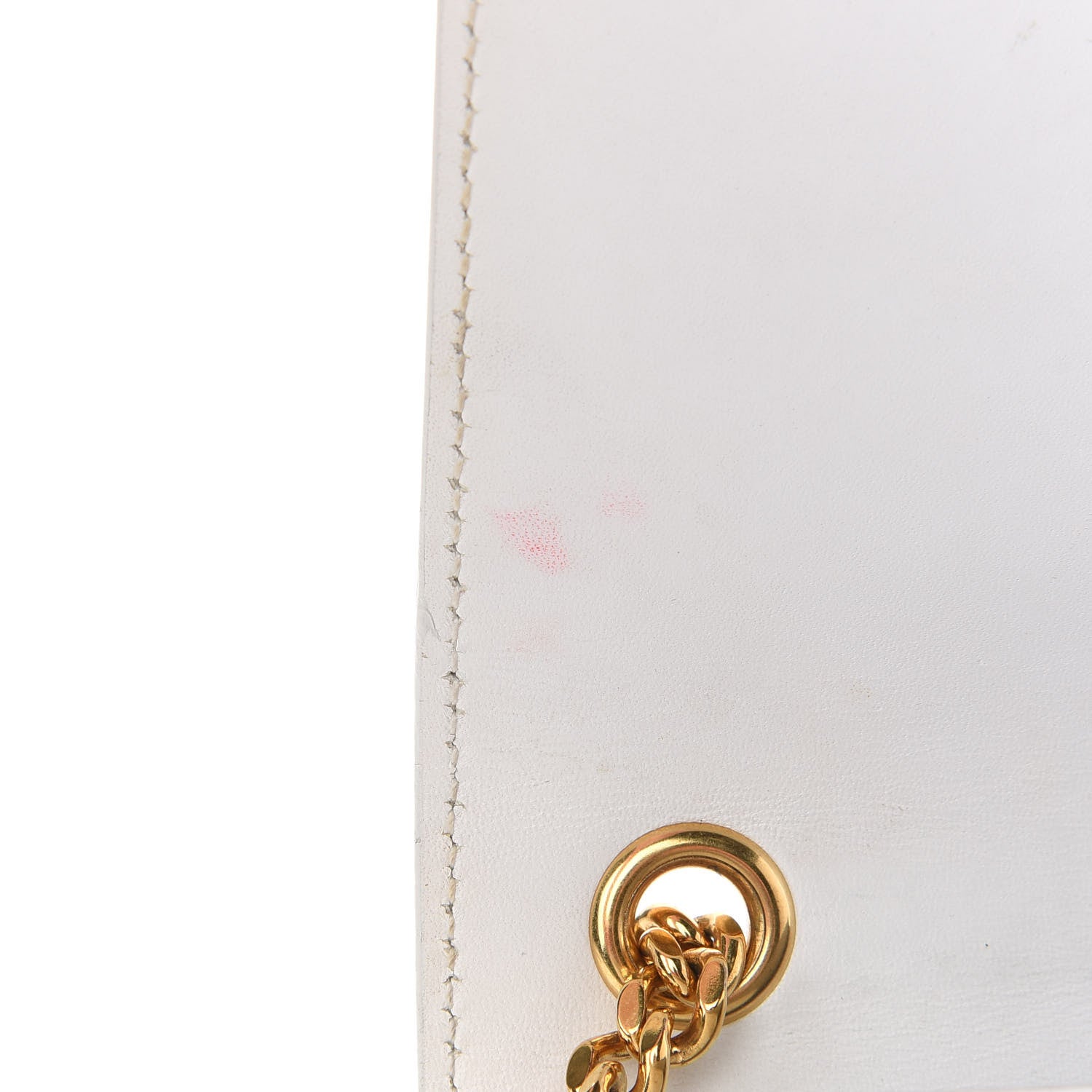 Saint Laurent Smooth Calfskin Medium Classic Monogram Kate Tassel Satchel White 7 of 10