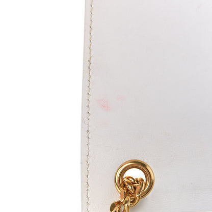 Saint Laurent Smooth Calfskin Medium Classic Monogram Kate Tassel Satchel White 7 of 10