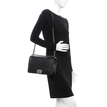 Chanel Caviar Quilted New Medium Boy Flap Black 2 of 8