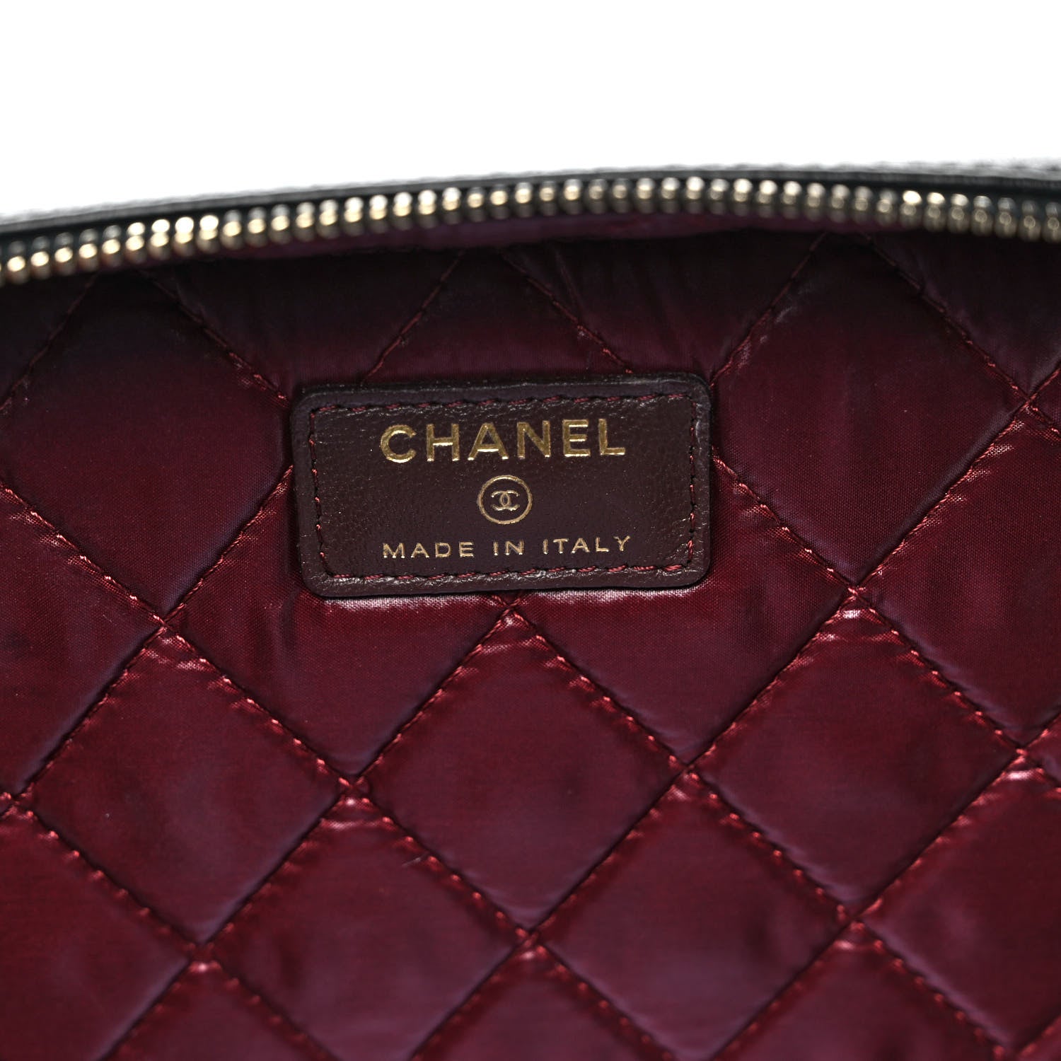 Chanel Lambskin Quilted Large Vanity Pouch Black 6 of 10