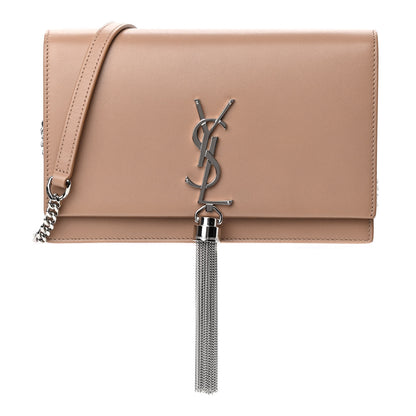 Saint Laurent Smooth Calfskin Classic Monogram Kate Tassel Satchel Beige 1 of 4