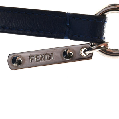 Fendi Fox Fur Shiny Nappa Bi-Color K ABCharm Bag Charm Blue Curry 3 of 4