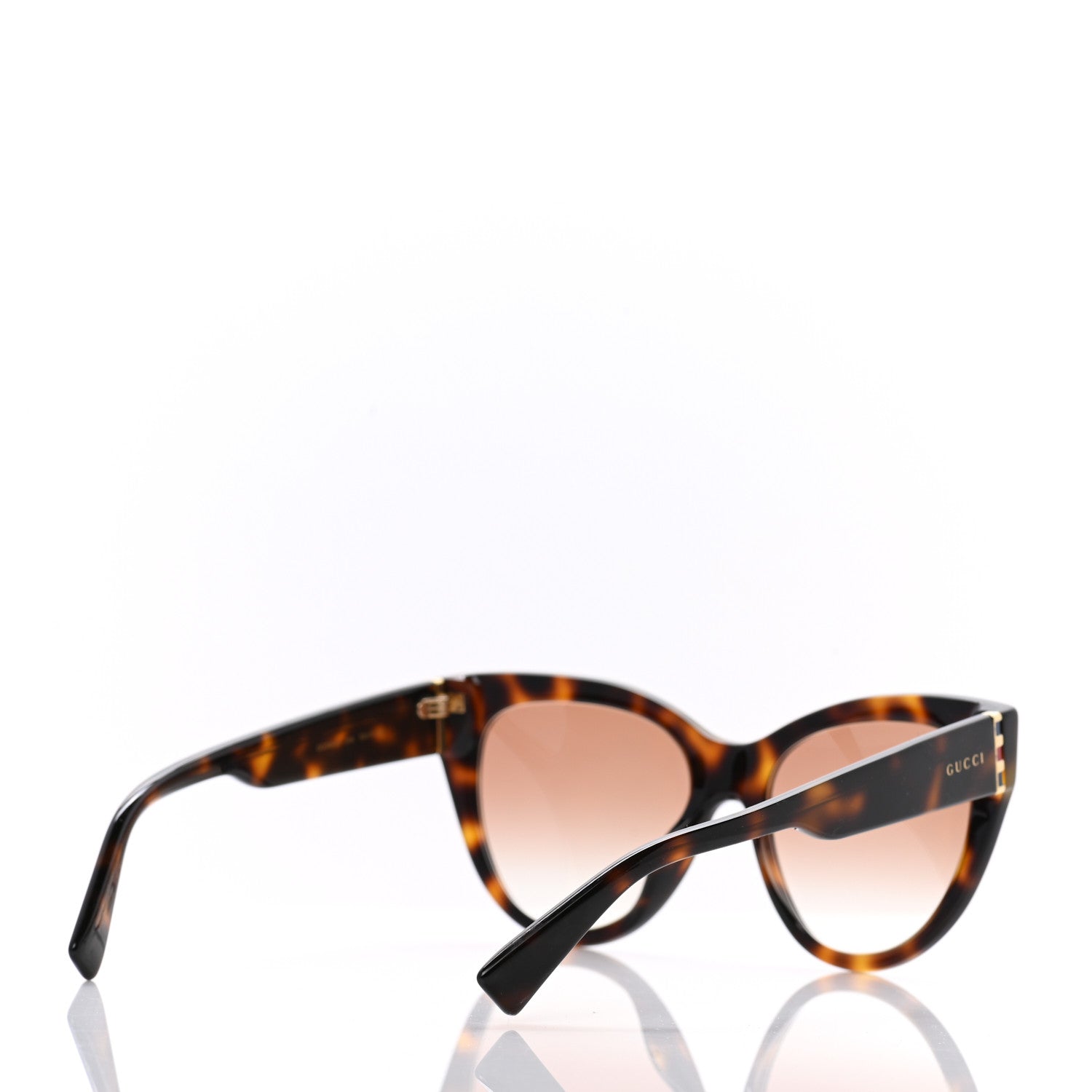 Gucci Acetate Cat Eye Sunglasses GG0460S Havana 4 of 9