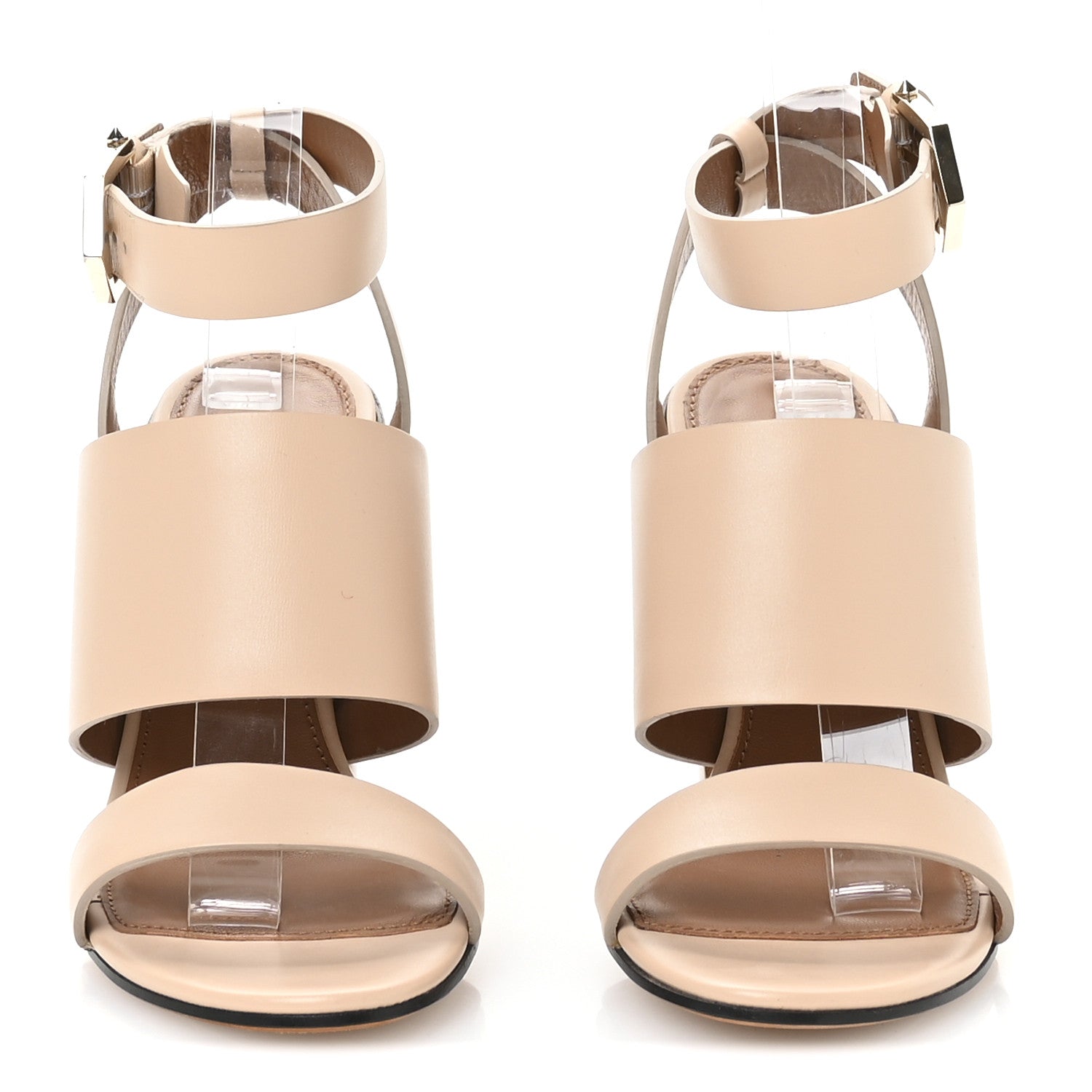 Givenchy Calfskin Sara Block Heels 36.5 Beige 3 of 7