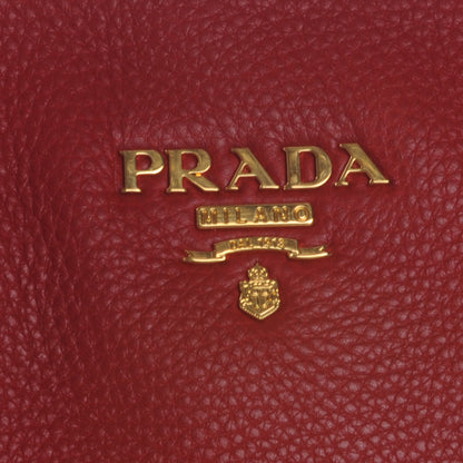 Prada Vitello Daino Tote Rosso 5 of 8