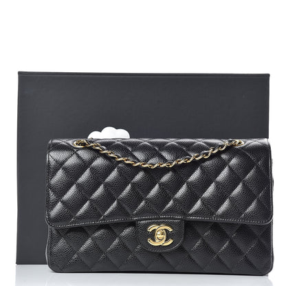 Chanel Caviar Quilted Medium Double Flap Black 12 of 12