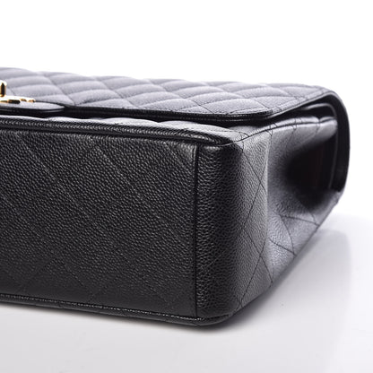 Chanel Caviar Quilted Maxi Double Flap Black 8 of 11