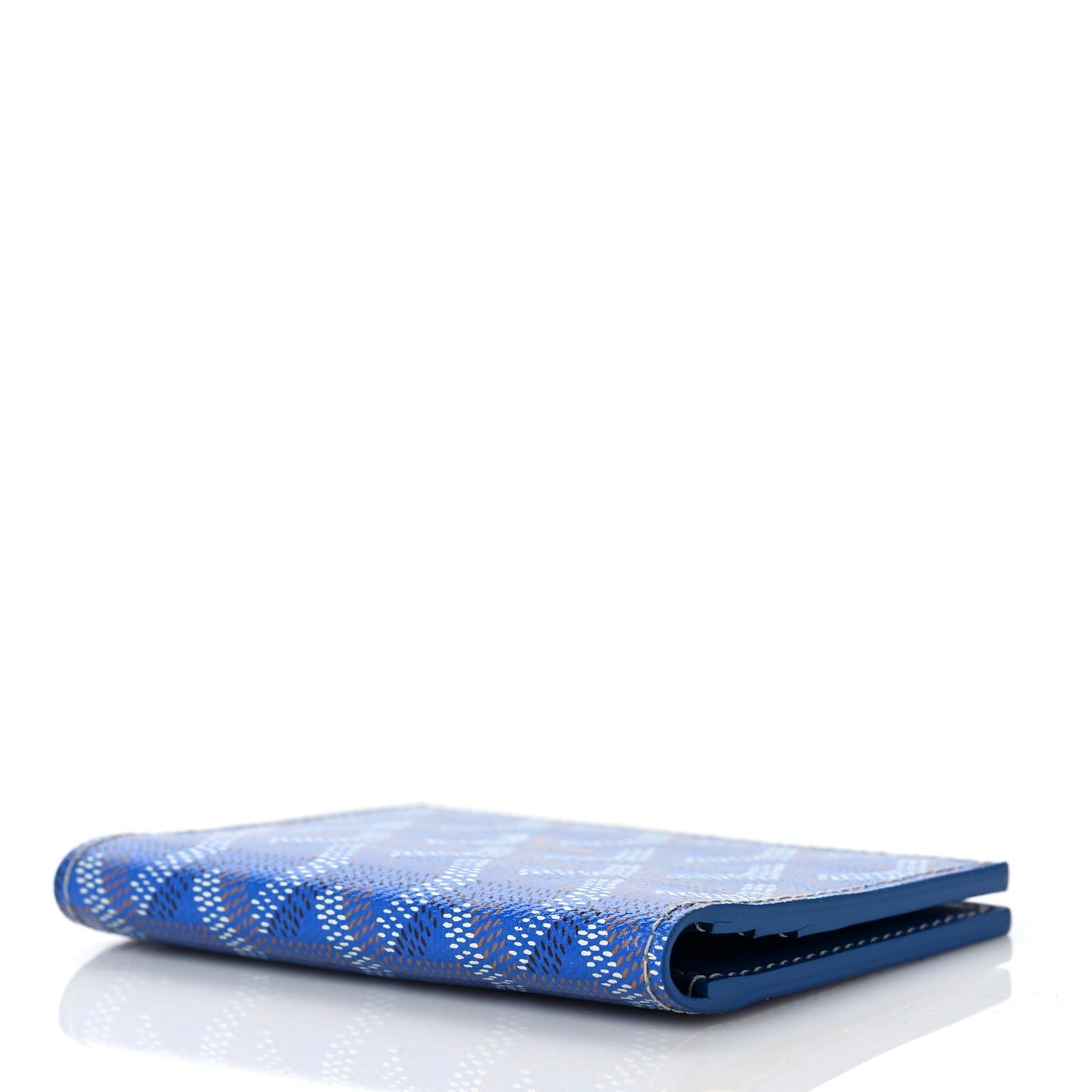 Goyardine Saint Marc Folding Card Case Sky Blue