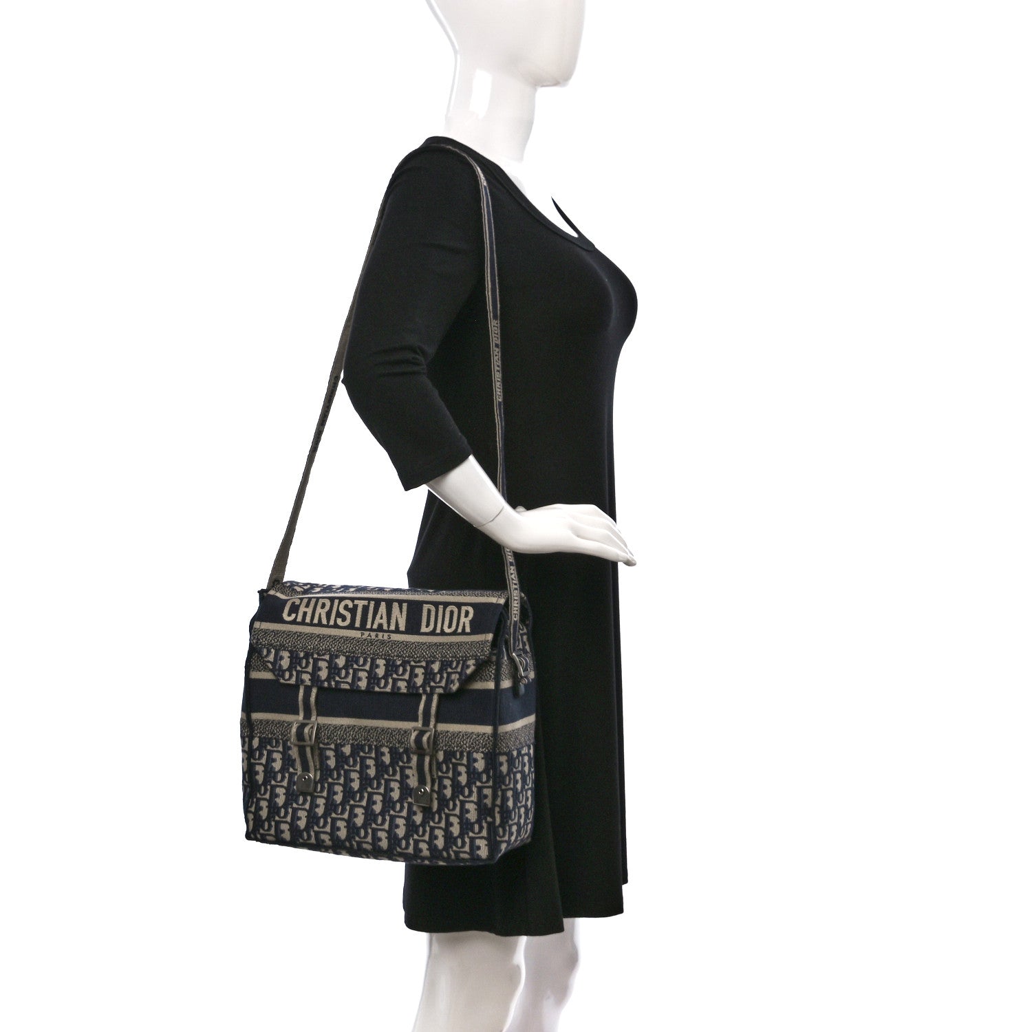 Christian Dior Oblique Medium Diorcamp Messenger Blue 2 of 10