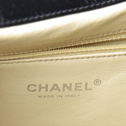 Chanel Glazed Calfskin Boy Satchel Flap Black 7 of 13