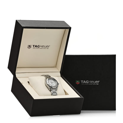 Tag Heuer Stainless Steel Diamond Mother of Pearl 33mm Aquaracer Lady Quartz Watch WAF1313 5 of 5