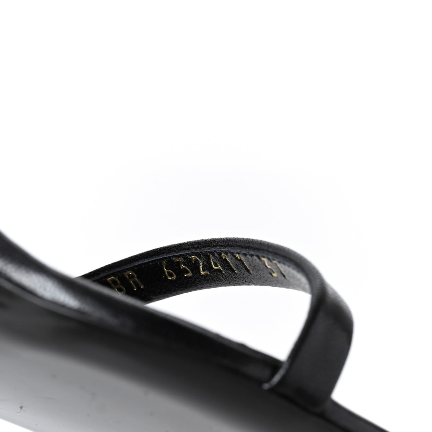 Lambskin Ankle Strap Sandals 37 Black