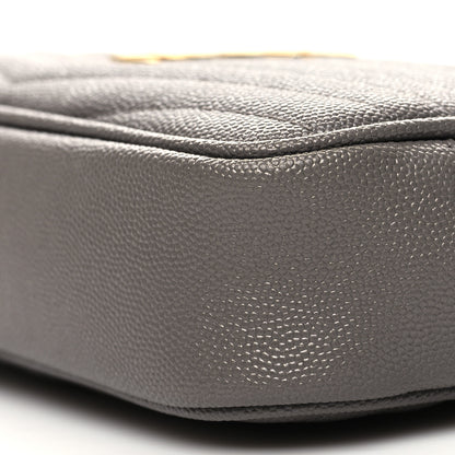 Saint Laurent Grain De Poudre Matelasse Monogram Mini Lou Camera Bag Fog 10 of 10