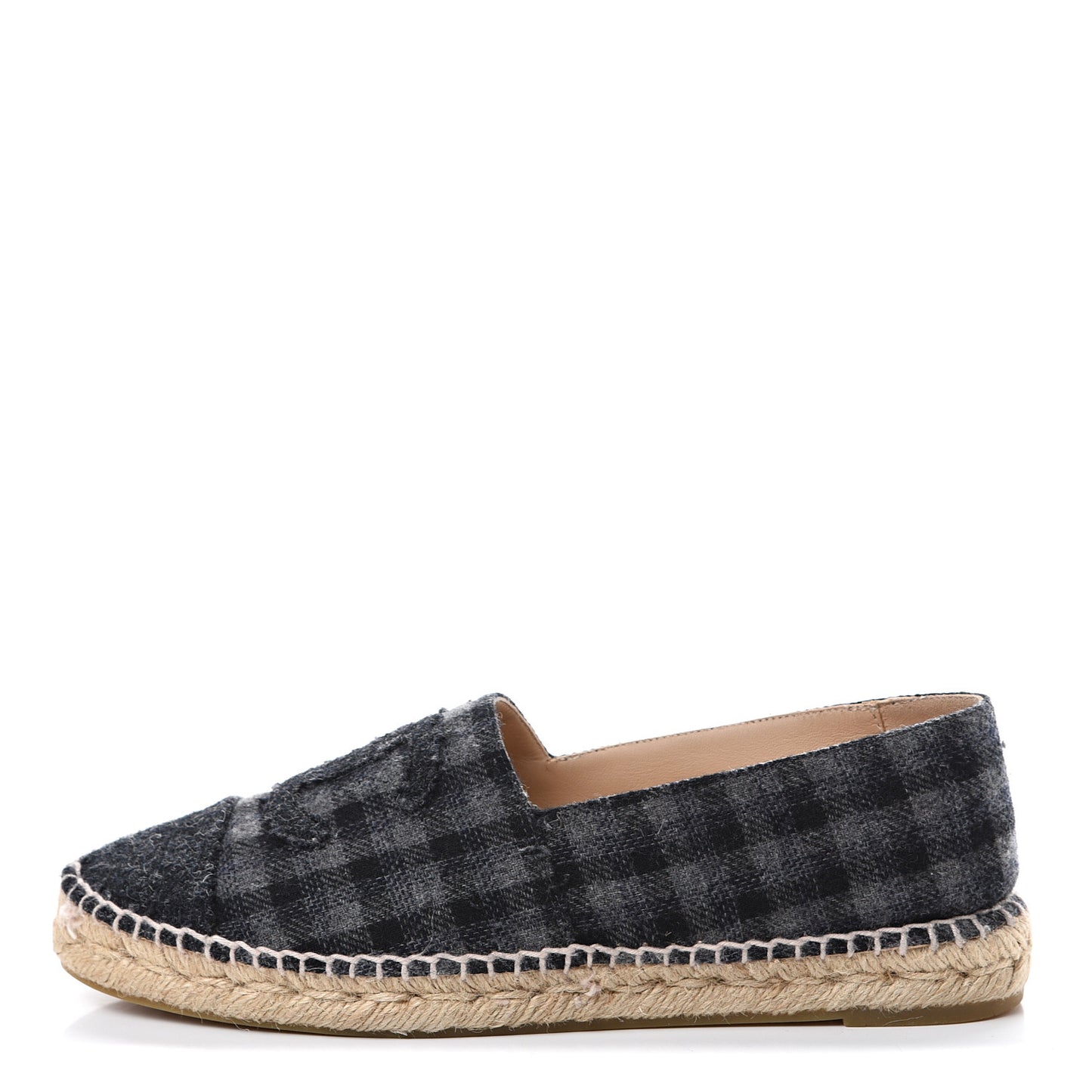 Flannel CC Espadrilles 40 Black Grey