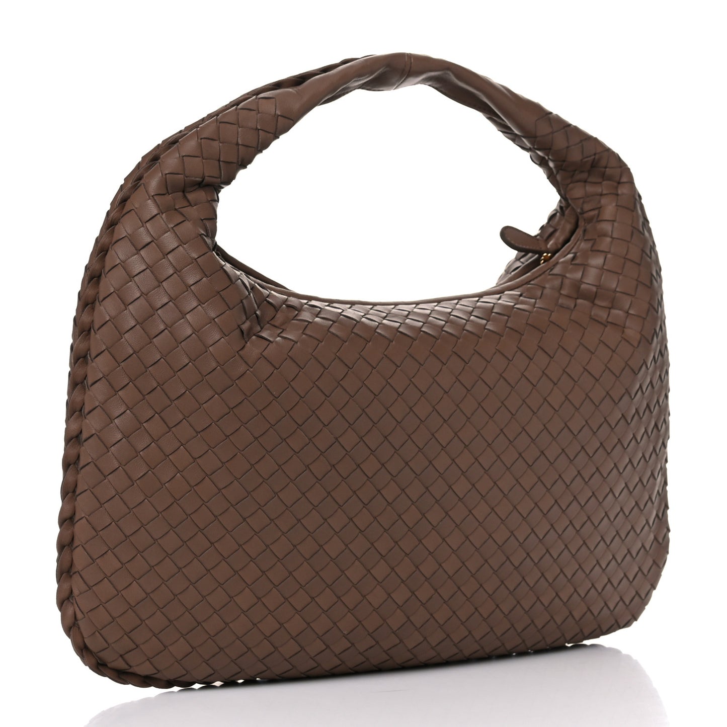 Nappa Intrecciato Medium Veneta Hobo Toffee