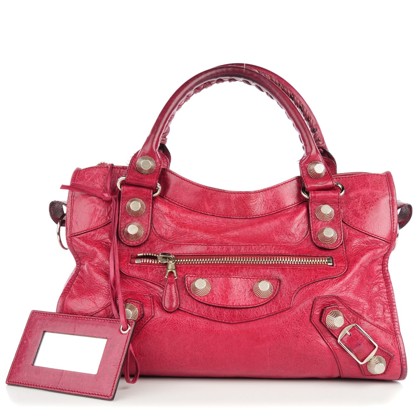 Agneau Giant 21 Silver Hardware City Pourpre