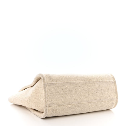 Chanel Lurex Boucle Small Deauville Tote Ivory 4 of 14