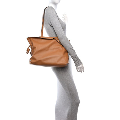 Loewe Nappa Calfskin Large Flamenco Knot Clutch Warm Desert 2 of 10