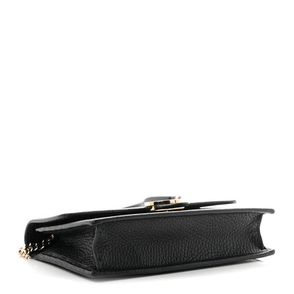 Gucci Dollar Calfskin Interlocking G Chain Wallet Black 4 of 10
