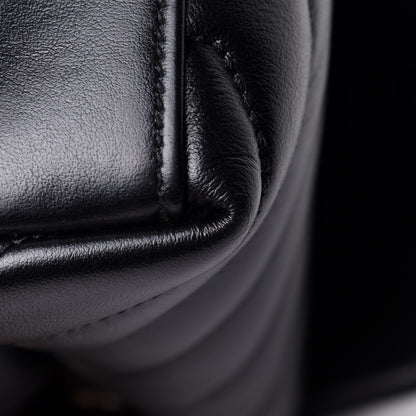Saint Laurent Calfskin Y Quilted Monogram Small Loulou Chain Satchel Black 13 of 13