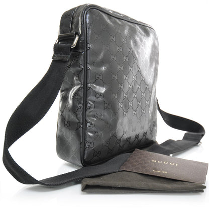 Gucci Imprime Monogram Medium Messenger Bag Black 3 of 9