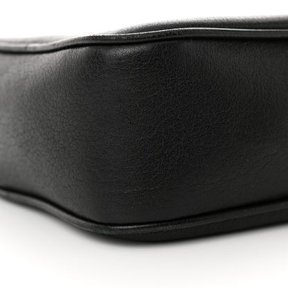 Saint Laurent Grained Lambskin Monogram Lou Camera Bag Black 9 of 13