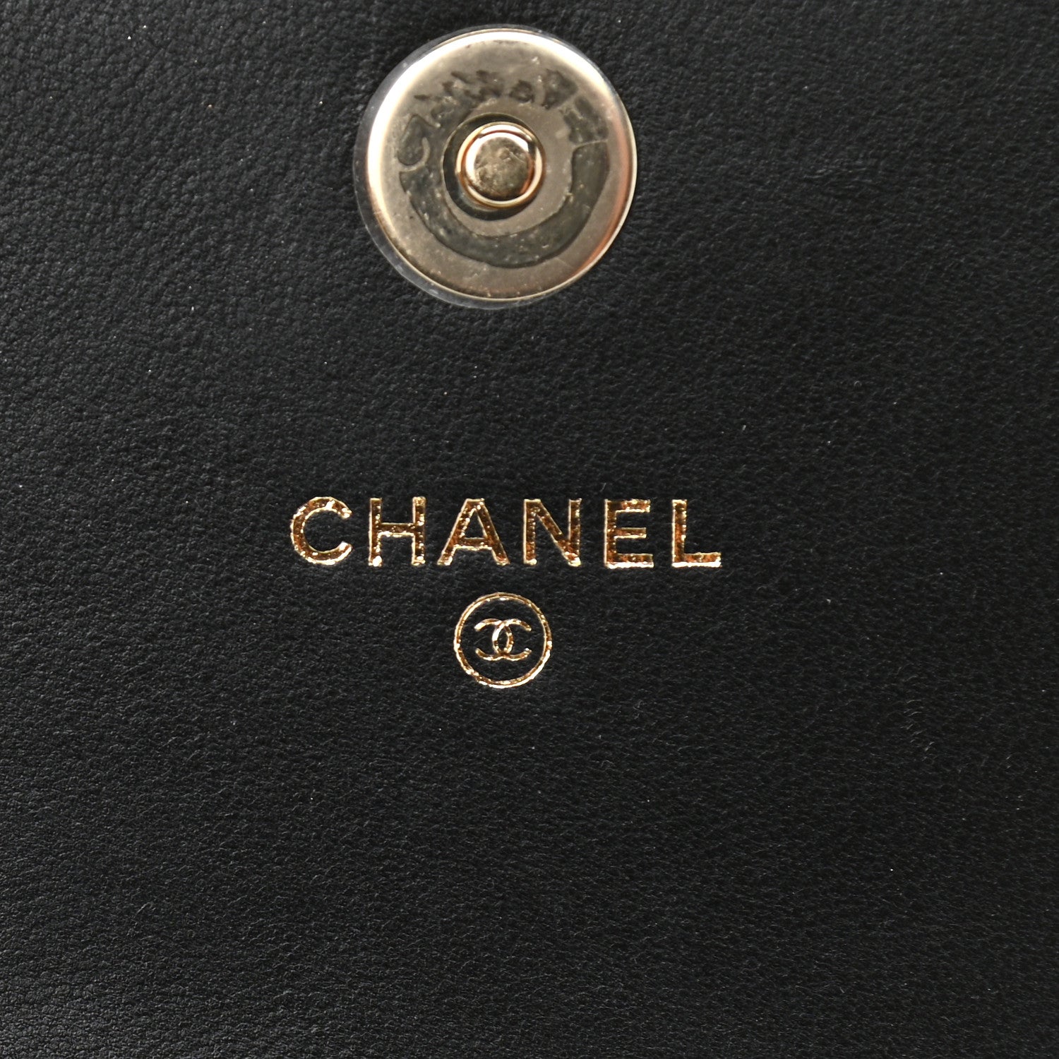 Chanel Lambskin Quilted Pearl Phone Holder With Chain Black 6 of 10