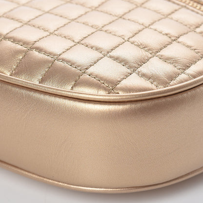 Celine Laminated Calfskin Quilted Small C Charm Bag Gold 10 of 10