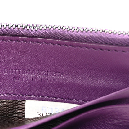 Bottega Veneta Nappa Intrecciato Zip Card Case Purple 6 of 7