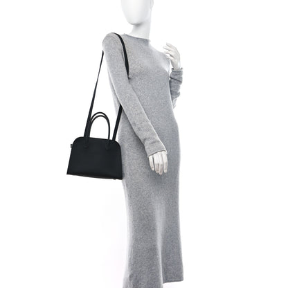 The Row Grained Calfskin Soft Margaux 10 Bag Black 2 of 9