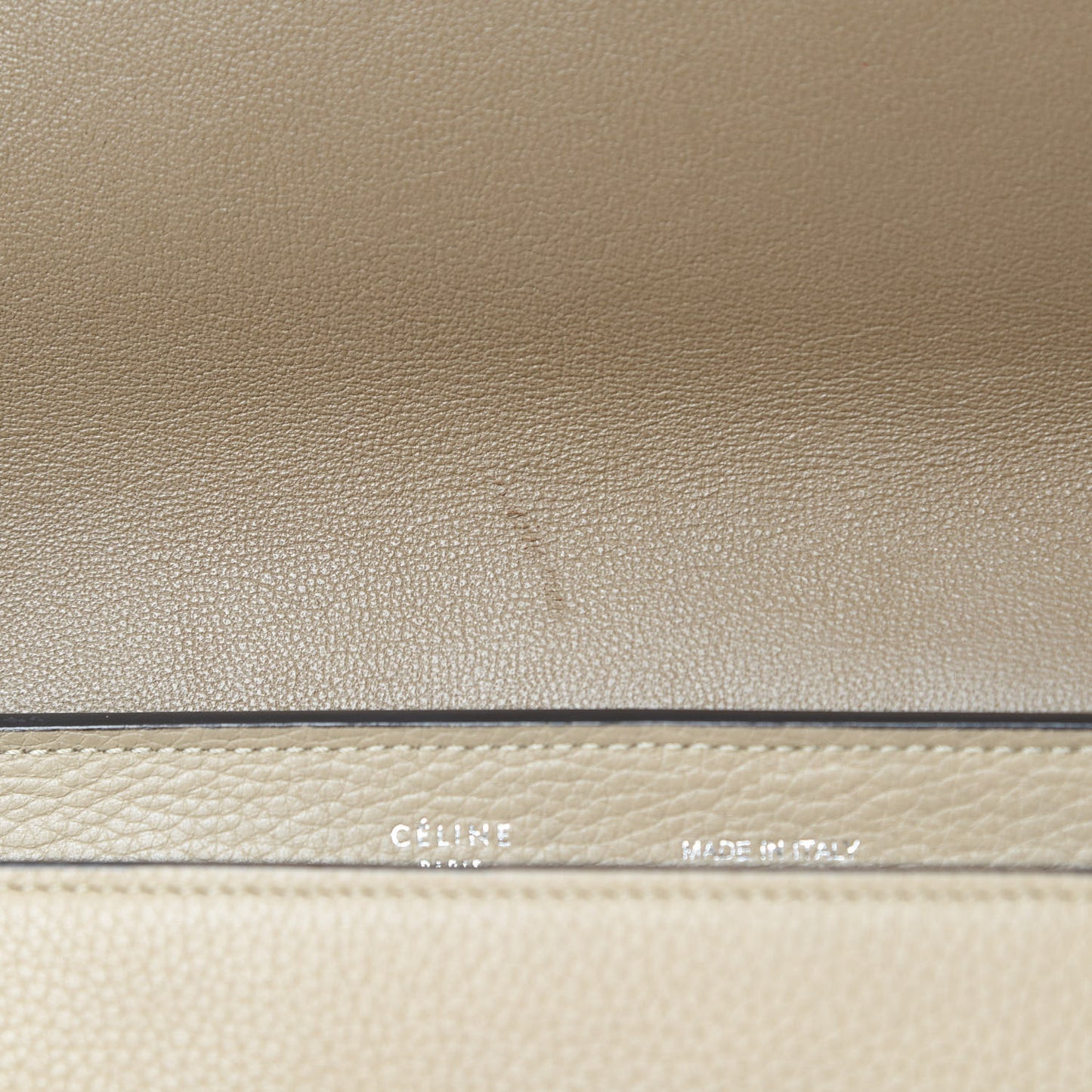 Drummed Calfskin Suede Medium Trapeze Dune