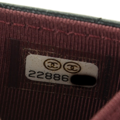 Chanel Lambskin Quilted Flap Card Holder Wallet Black 7 of 8