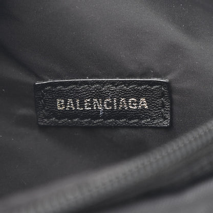 Balenciaga Sport Nylon Logo Embroidered Wheel Belt Bag Black White 6 of 9