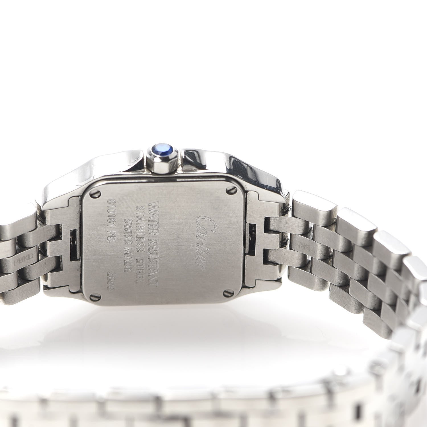 Cartier Stainless Steel 20mm Santos Demoiselle Quartz Watch 6 of 8