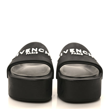 Givenchy Rubber Logo 101 Dalmatians Platform Slides 38 Black 2 of 6