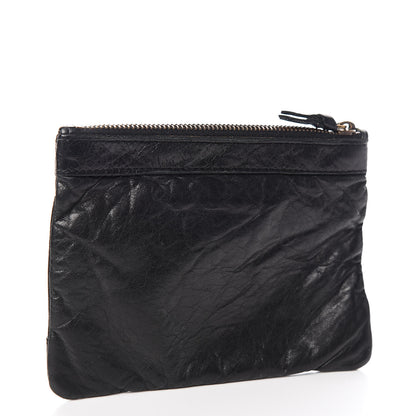 Balenciaga Agneau Classic Gold Hardware M Porte-Monnaie Coin Purse Black 3 of 7