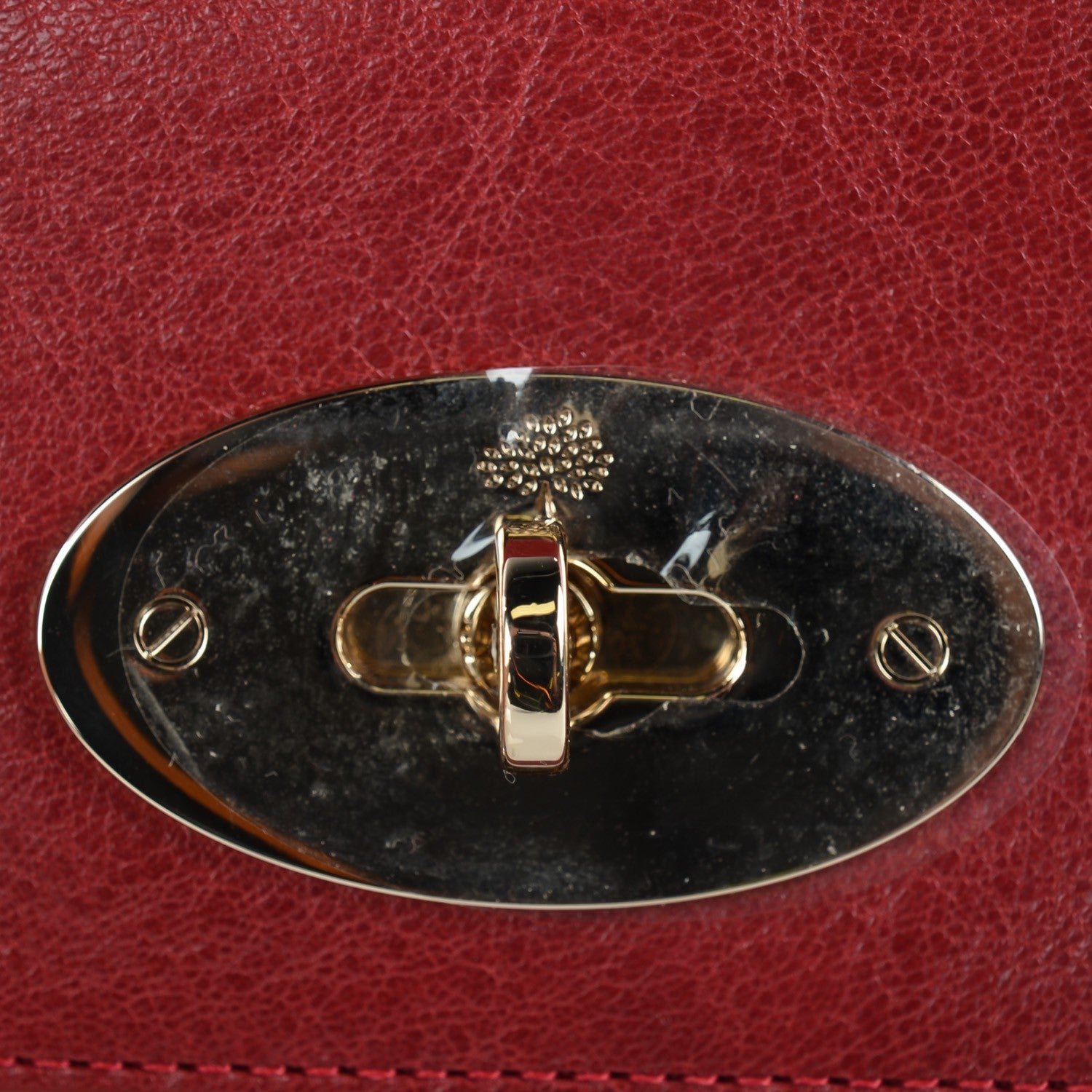 Mulberry Natural Leather Mini Lily Poppy Red 5 of 8