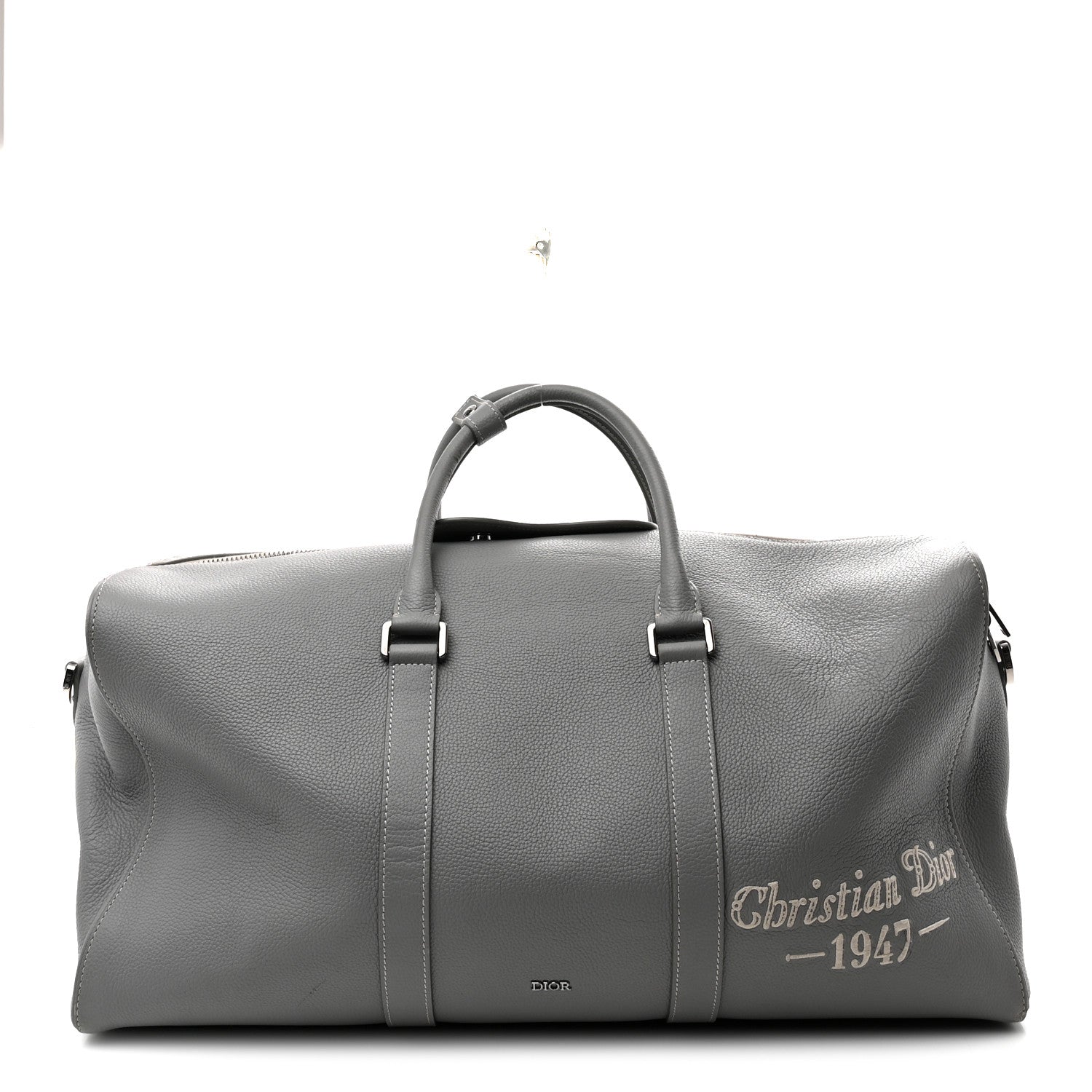 Christian Dior Calfskin Lingot 50 Bag Grey 1 of 10