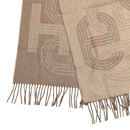 Hermes Cashmere Circuit 24 Faubourg Muffler Beige Ficelle 3 of 5