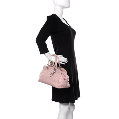 Christian Dior Lambskin Cannage Soft Lady Dior Satchel Light Pink 2 of 10