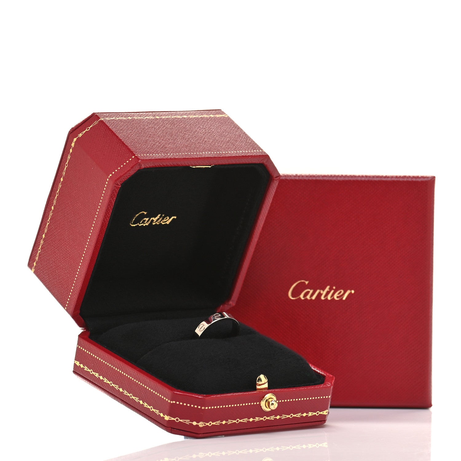 Cartier 18K White Gold 3.5mm LOVE Wedding Band Ring 52 6 6 of 6
