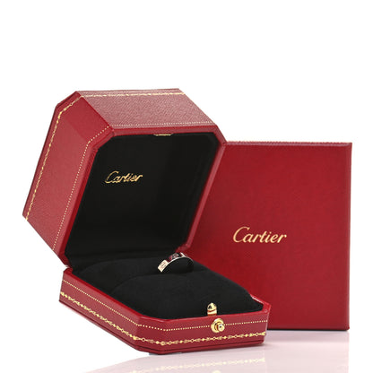 Cartier 18K White Gold 3.5mm LOVE Wedding Band Ring 52 6 6 of 6