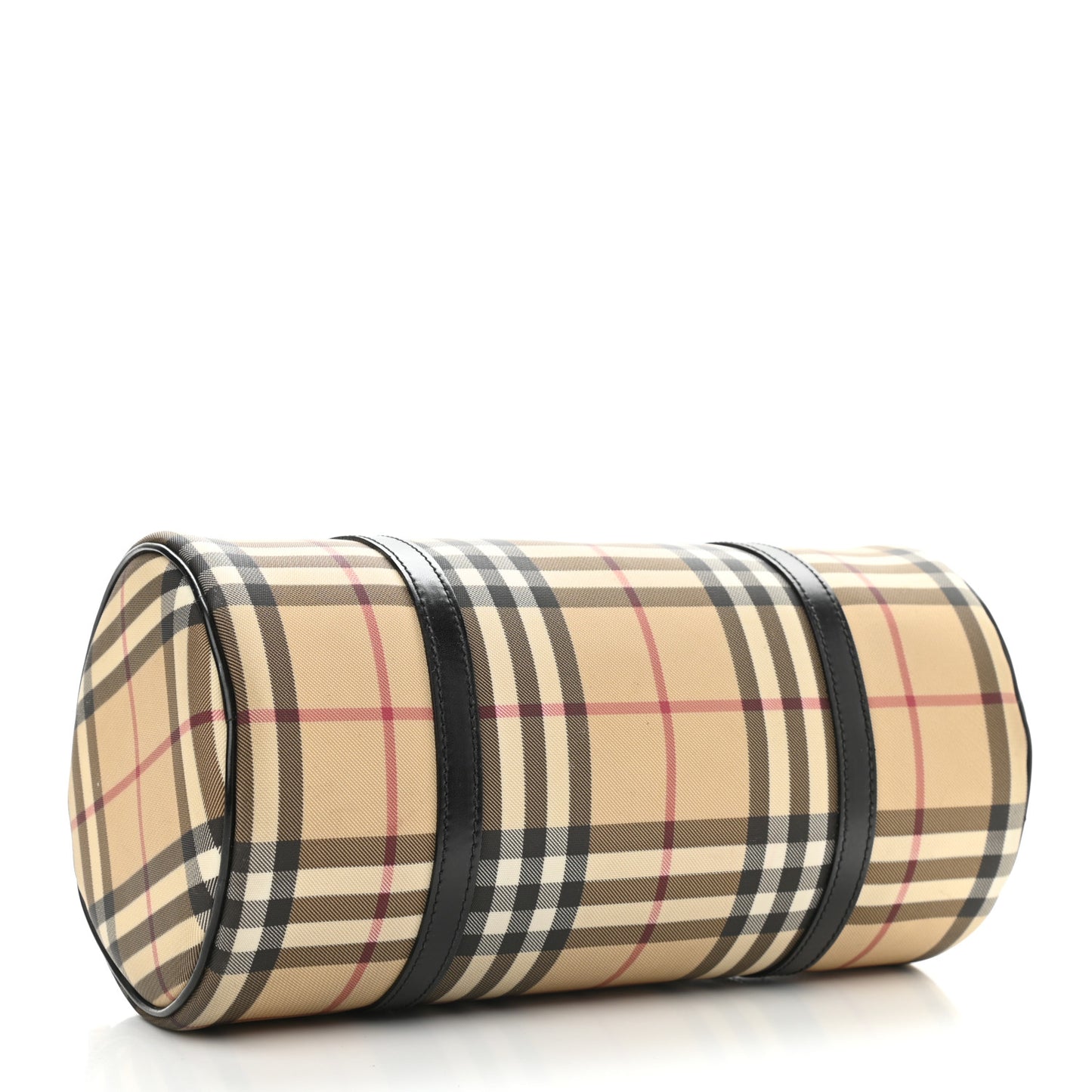 House Check Barrel Bag Black