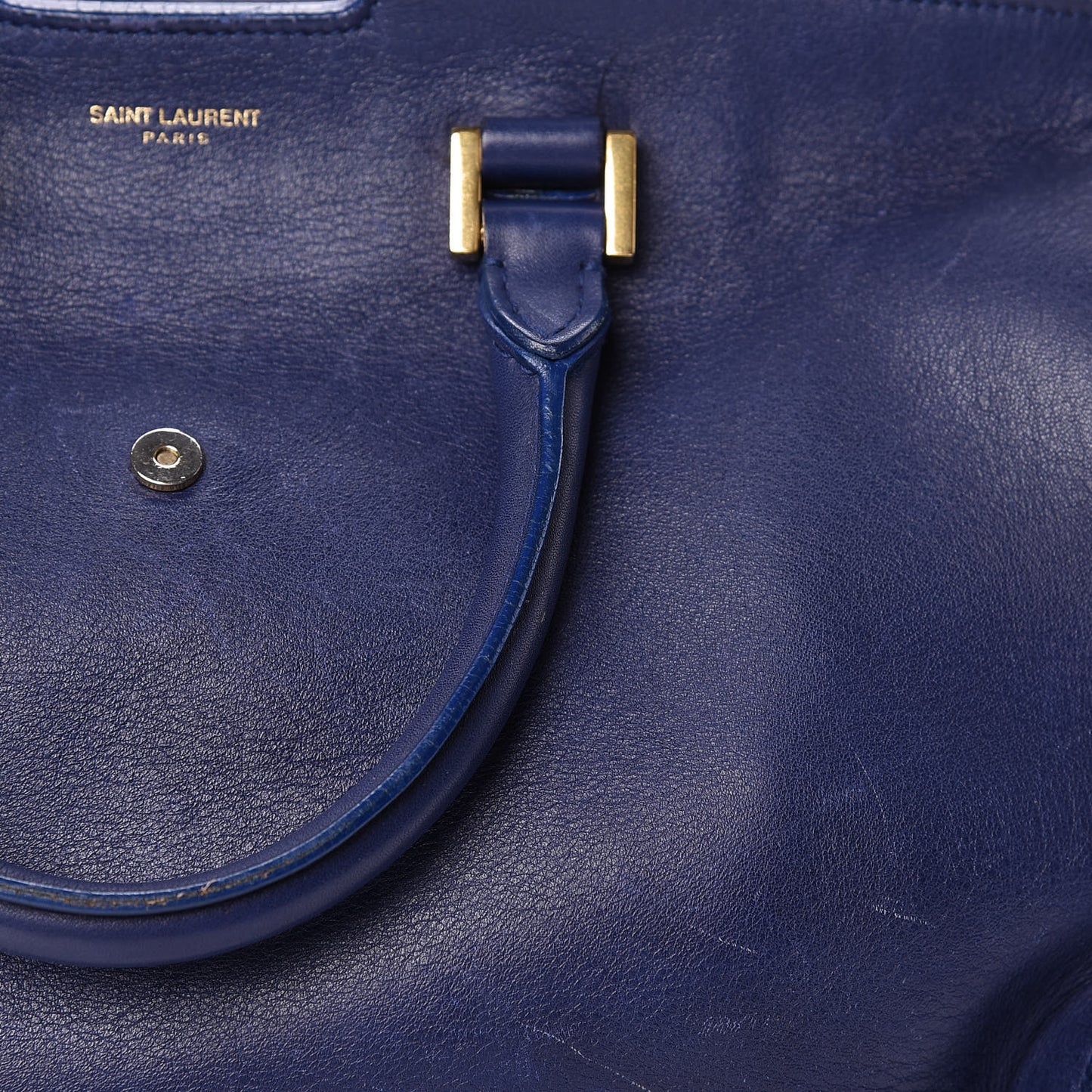 Calfskin Small Classic Y Cabas Royal Blue